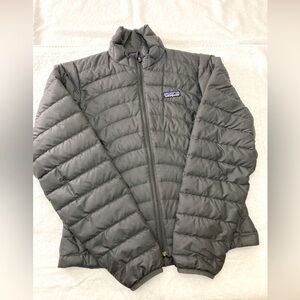 Patagonia Jacket Womens XS Gray Pink Down Sweater Puffer